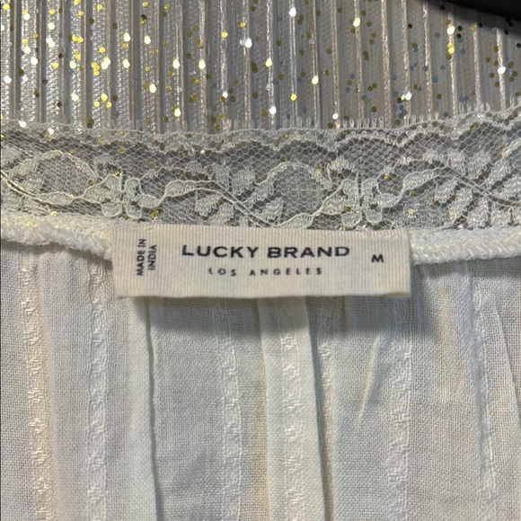 Elegant Cream Lace Trim Blouse - Picture 2 of 3